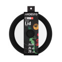 Крышка универсальная Ardesto Black Mars Smart 24/26/28 см, стекло, силикон