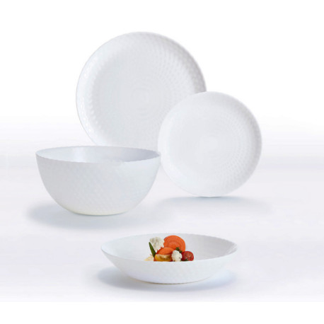Сервиз столовый 19 предметов Luminarc Pampille White Q6158