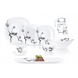 Сервіз столовий 46 предметів Luminarc CARINE MING BLACK N8588