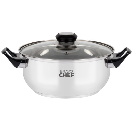 pot BRAVO CHEF Кастрюля 18 см (1.6 л) з бакелітовими ручками (BC-2002-18)