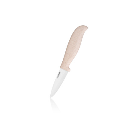 Нож керамический для овощей Ardesto Fresh 7.5 см, бежевый, керамика/пластик