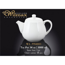 Чайник заварювальний 1000мл Wilmax WL-994003/A
