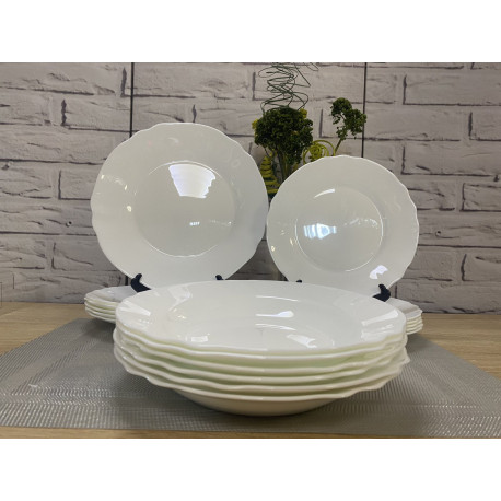 Сервиз столовый 18 предметов Luminarc Louis XV White V2940
