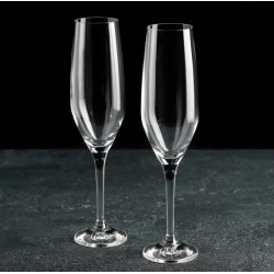 Набор бокалов для шампанского 200мл/2шт Bohemia Amoroso b40651