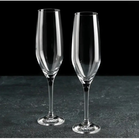 Набір бокалів для шампанського 200мл/2шт Bohemia Amoroso b40651