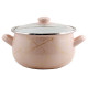 Кастрюля 20cм 4л Interos Розовый мрамор 703