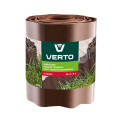 Стрічка газонна 15смх9м Verto (бордюрна/хвиляста/коричневий) 15G514