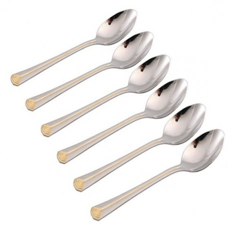 Ложки чайные 6шт ABELL gold Gipfel 6216
