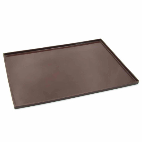 Килимок з бортом силікон 37х26х1см Lessner  Chef Choco10247