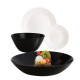 Сервіз столовий 19 предметів Luminarc Lillie Black&White X1202