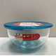Миска з кришкою з жароміцного скла 2.3л /21см Pyrex (180P000/8043)