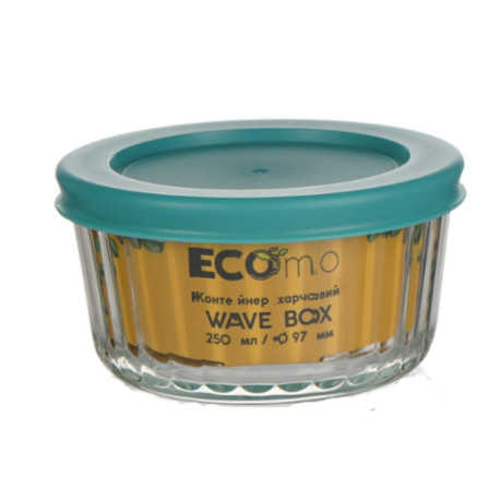 Контейнер з боросилікатного скла 250мл Ecomo Wave Box (3CC025-4H)