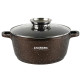 Каструля кругла 1,2л Zauberg Мармур шоколад 0316-CH