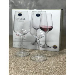 Набір келихів для вина 450мл/6шт Bohemia Strix (b1SF73)