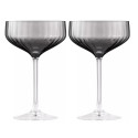 Набір келихів для шампанського 330мл/2шт Ardesto Black Mars Alcor AR2633GF