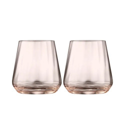 Набір склянок низьких 420мл//2шт Ardesto Black Mars Altair золотистий AR2643GW