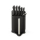 Набір ножів 8 предметів у підставці з тримачем для паперових рушників + дошка Maestro MR-1413-BLACK