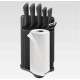 Набір ножів 8 предметів у підставці з тримачем для паперових рушників + дошка Maestro MR-1413-BLACK