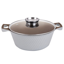 Каструля 2л/20см Zauberg Мармур біла 8020 I