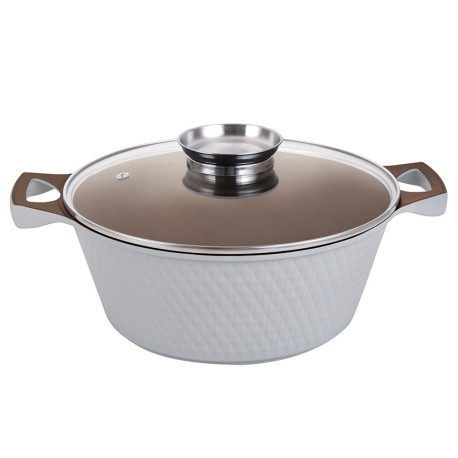 Каструля 2л/20см Zauberg Мармур біла 8020 I