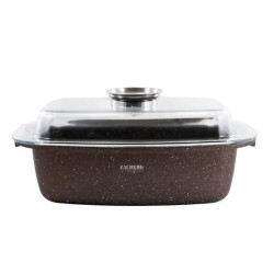 Гусятниця 5,5л/32*22см Zauberg Мармур шоколад 0832-CH