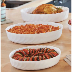 Набір форм для запікання 3шт (22х16 см, 32х24 см, 36х29 см) Luminarc Smart Cuisine Trianon (P7773)