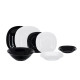 Сервіз столовий 19 предметів Luminarc Carine White&Black V8305