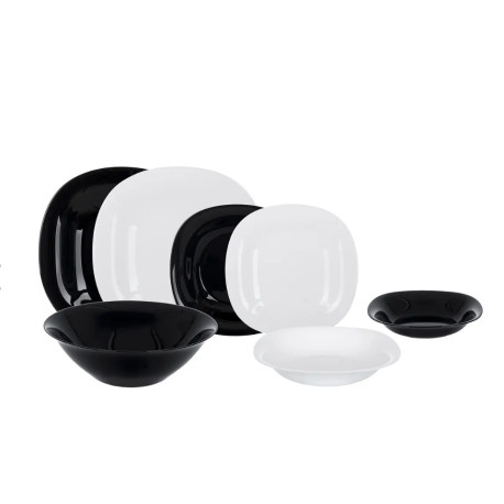 Сервіз столовий 19 предметів Luminarc Carine White&Black V8305