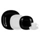 Сервіз столовий 30 предметів Luminarc Carine White&Black N1500