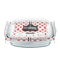 Гусятниця з жароміцного скла прямокутна 2.9л +1.6л O CUISINE (465AC00/2043)