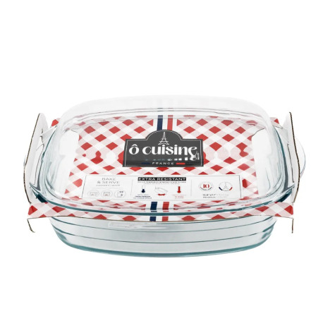 Гусятниця з жароміцного скла прямокутна 4.4л + 2.3л O CUISINE (466AC00/2043)
