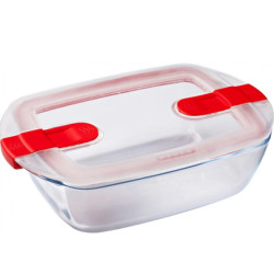 Форма для випікання з кришкою прямокутна 1,2л Pyrex Cook&Heat (215PH00/7645)