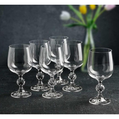 Набір келихів для вина 190мл/6шт Bohemia Claudia