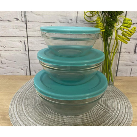 Салатник з кришкою 20см Luminarc Empilable X0949