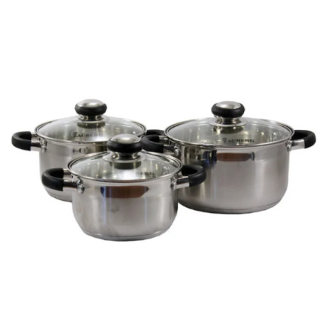 Набір із 3-х каструль з чорними ручками Zauberg (1,9л/2,6л/3,6л) CB