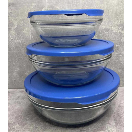 Набір з 3-х салатників (1,1л/1,7л/2,5л) Pasabahce 98304