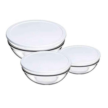 Набір з 3-х салатників (0,6л/1,1л/1,7л) Pasabahce Шефс 97314