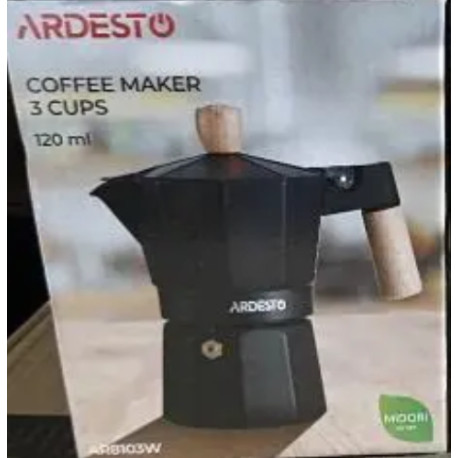 Гейзерна кавоварка 120мл/3чашки Ardesto Midori AR8103W