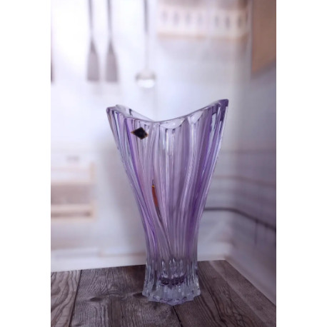 Ваза 320 мм Bohemia Plantica Amethyst