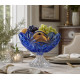 Фруктовниця на нозі 28,5см Bohemia Flora Blue 6KG79 72S96 285 M