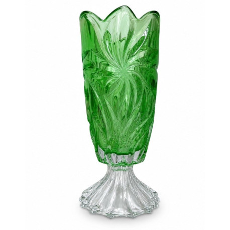 Ваза на ніжці 36,5см Bohemia Flora Green 8KH29 72T27 365 Z