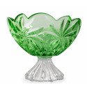 Фруктовниця на ніжці 28,5см Bohemia Flora Green 6KG79 72T27 285 Z