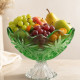 Фруктовниця на ніжці 28,5см Bohemia Flora Green 6KG79 72T27 285 Z