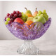 Фруктовниця на ніжці 28,5 см Bohemia Flora Amethyst 6KG79 72T30 285 F