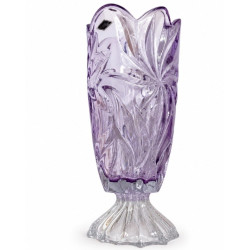 Ваза на нозі 36,5см Bohemia Flora Amethyst 8KH29 72T30 365 F