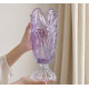 Ваза на нозі 36,5см Bohemia Flora Amethyst 8KH29 72T30 365 F