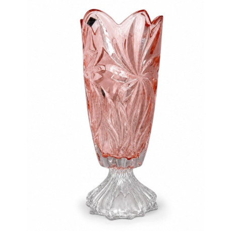 Ваза на нозі 36,5см Bohemia Flora Pink 8KH29 72T31 365