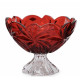 Фруктовниця на нозі 28,5см Bohemia Flora Red 6KG79 72T62 285 R