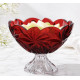 Фруктовниця на нозі 28,5см Bohemia Flora Red 6KG79 72T62 285 R