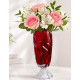 Ваза на ніжці 36,5см Bohemia Flora Red 8KH29 72T62 365 R